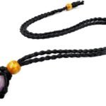 CrystalSouq Natural Amethyst Tumble Gemstone Pendant for Spiritual Awareness & Emotional Harmony