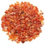 CrystalSouq Natural Carnelian Gemstone Chips (100g) for Vitality & Motivation