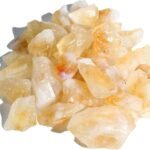 CrystalSouq Natural Citrine Raw Rough Stone Quality A for Wealth & Confidence (100g)