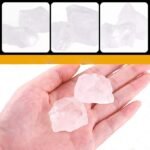 CrystalSouq Natural Clear Quartz Raw Rough Stone for Energy Amplification & Focus (150g)