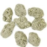 CrystalSouq Natural Golden Peru Pyrite Raw Cluster Stone for Wealth & Vastu (100g)