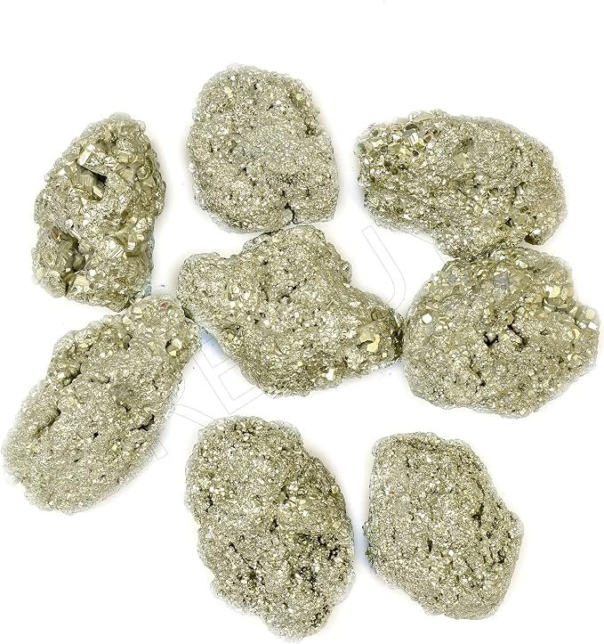 CrystalSouq Natural Golden Peru Pyrite Raw Cluster Stone for Wealth & Vastu (100g) - 2 CrystalSouq Natural Golden Peru Pyrite Raw Cluster Stone for Wealth & Vastu (100g) - Image 1