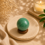 CrystalSouq Natural Green Aventurine 30-40mm Crystal Sphere for Prosperity & EMF Protection