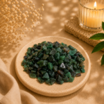 CrystalSouq Natural Green Jade Gemstone Chips (100g) for Healing & Decor