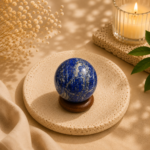 CrystalSouq Natural Lapis Lazuli 25-30mm Crystal Sphere for Intuition & Peace