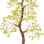 CrystalSouq Natural Peridot Gemstone Tree for Renewal, Wealth & Abundance (300 Beads / 10-12 Inch)