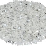 CrystalSouq Natural Rainbow Moonstone Gemstone Chips (100g) for Intuition & Clarity