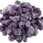 CrystalSouq Natural Raw Amethyst Rough Stone for Stress Relief & Vastu (100g)