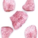 CrystalSouq Natural Rose Quartz Raw Rough Stone for Love & Healing (250g)