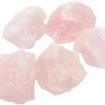 CrystalSouq Natural Rose Quartz Raw Rough Stone for Love & Stress Relief (100g)