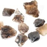 CrystalSouq Natural Smoky Quartz Raw Rough Stone for Protection & Vastu (150g)