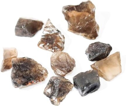 CrystalSouq Natural Smoky Quartz Raw Rough Stone for Protection & Vastu (150g)