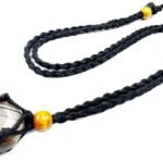 CrystalSouq Natural Sulemani Akik Tumble Gemstone Pendant for Protection, Evil Eye Shield & Grounding
