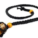 CrystalSouq Natural Tiger Eye Tumble Gemstone Pendant for Courage, Confidence & Protection