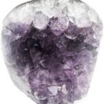 CrystalSouq Natural Uruguayan Amethyst Raw Cluster Specimen for Home & Office Decor (615g)