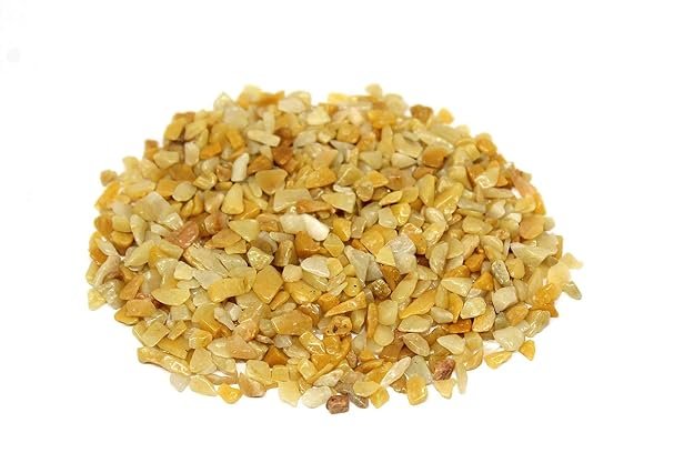 CrystalSouq Natural Yellow Aventurine Gemstone Chips (100g) for Power & Positivity CrystalSouq Natural Yellow Aventurine Gemstone Chips (100g) for Power & Positivity - Image 1