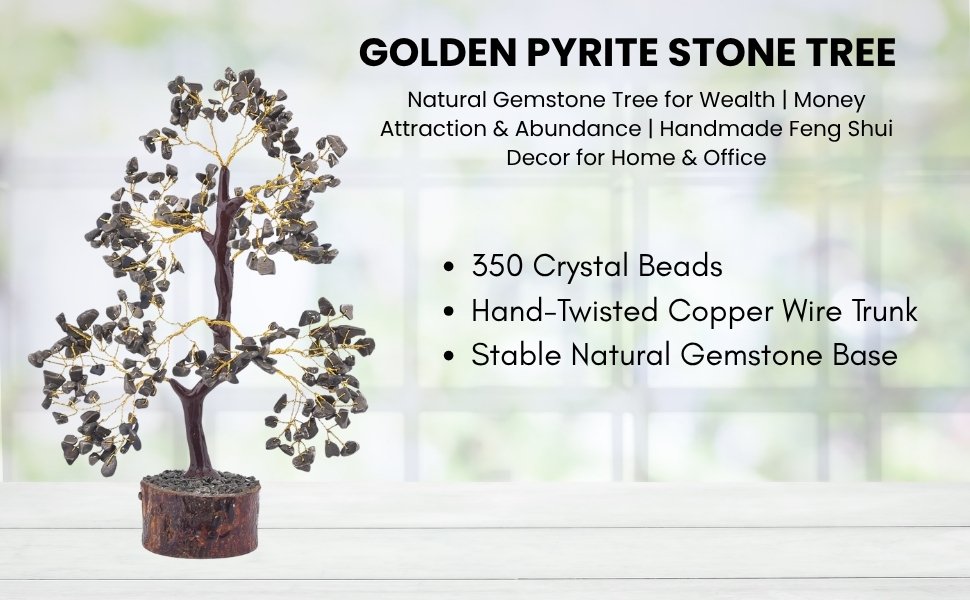 Golden Pyrite Tree Placement Decor