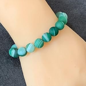 Premium 10mm Smooth Round Green Agate Beads Close Up