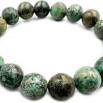 REBUY Natural African Turquoise 10mm Crystal Bracelet