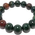 REBUY Natural Bloodstone 10mm Crystal Bracelet