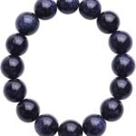 REBUY Natural Blue Sandstone 10mm Crystal Bracelet