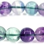 REBUY Natural Fluorite 10mm Crystal Bracelet