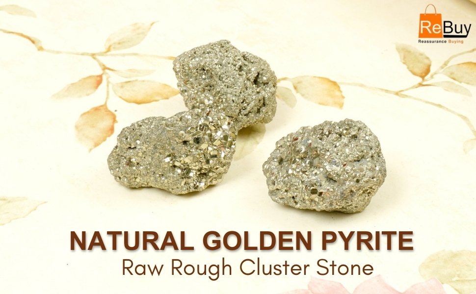 Natural Golden Pyrite Raw Cluster Stone