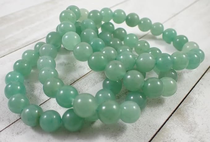 REBUY Natural Green Aventurine 10mm Crystal Bracelet - 6 REBUY Natural Green Aventurine 10mm Crystal Bracelet - Image 1