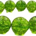 REBUY Natural Peridot 10mm Crystal Bracelet
