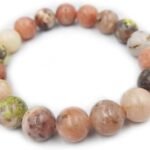 REBUY Natural Rhodochrosite 10mm Crystal Bracelet