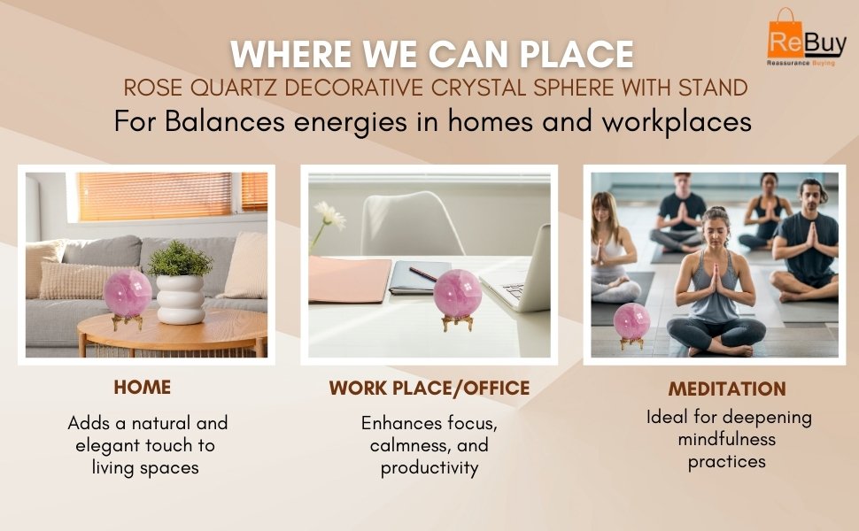 Why Choose CrystalSouq Rose Quartz Sphere with Stand for Meditation and Decor