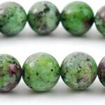 REBUY Natural Ruby Zoisite 10mm Crystal Bracelet