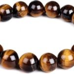 REBUY Natural Tiger Eye 10mm Crystal Bracelet