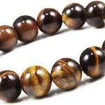 REBUY Natural Tiger Eye 10mm Crystal Bracelet