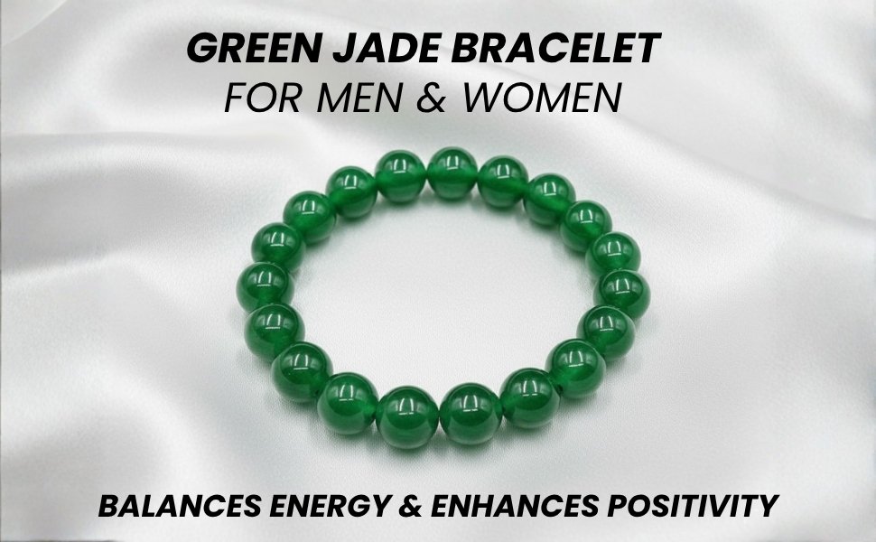 REBUY Green Jade Bracelet Balances Energy and Enhances Positivity