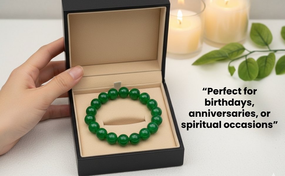 REBUY Green Jade Gift Box for Birthdays and Anniversaries