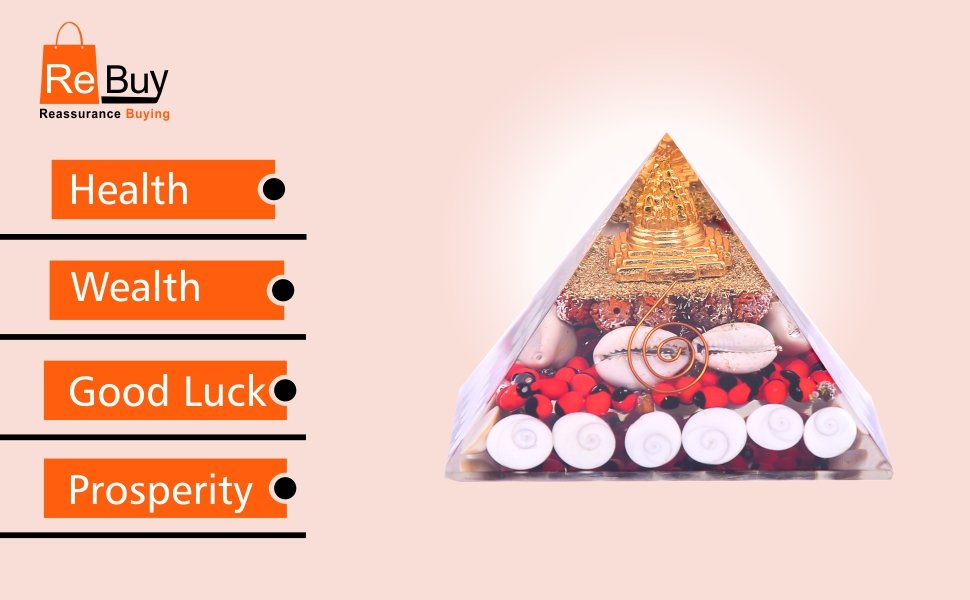 Uplift Office Workspace Mood and Desktop Focus with High Energy Orgonite Pyramid
