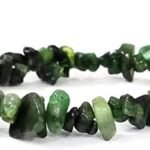 CrystalSouq Natural Emerald Gemstone Chip Bracelet for Heart Healing, Abundance & Harmony (Unisex)
