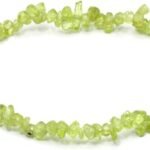 CrystalSouq Natural Green Peridot Gemstone Chip Adjustable Bracelet for Heart Chakra & Emotional Balance (Unisex)