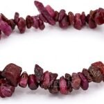 CrystalSouq Natural Ruby Gemstone Chip Bracelet for Courage, Authority & Success (Unisex)