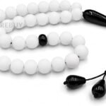 CrystalSouq Natural White Matte Agate Gemstone Chip Bracelet for Inner Peace & Calm (Unisex)