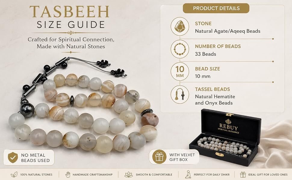 Tasbeeh Size Guide & Specifications